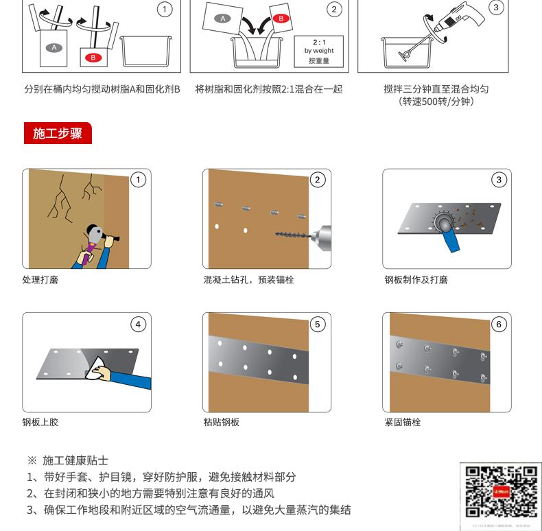 包钢永发镇粘钢加固施工过程